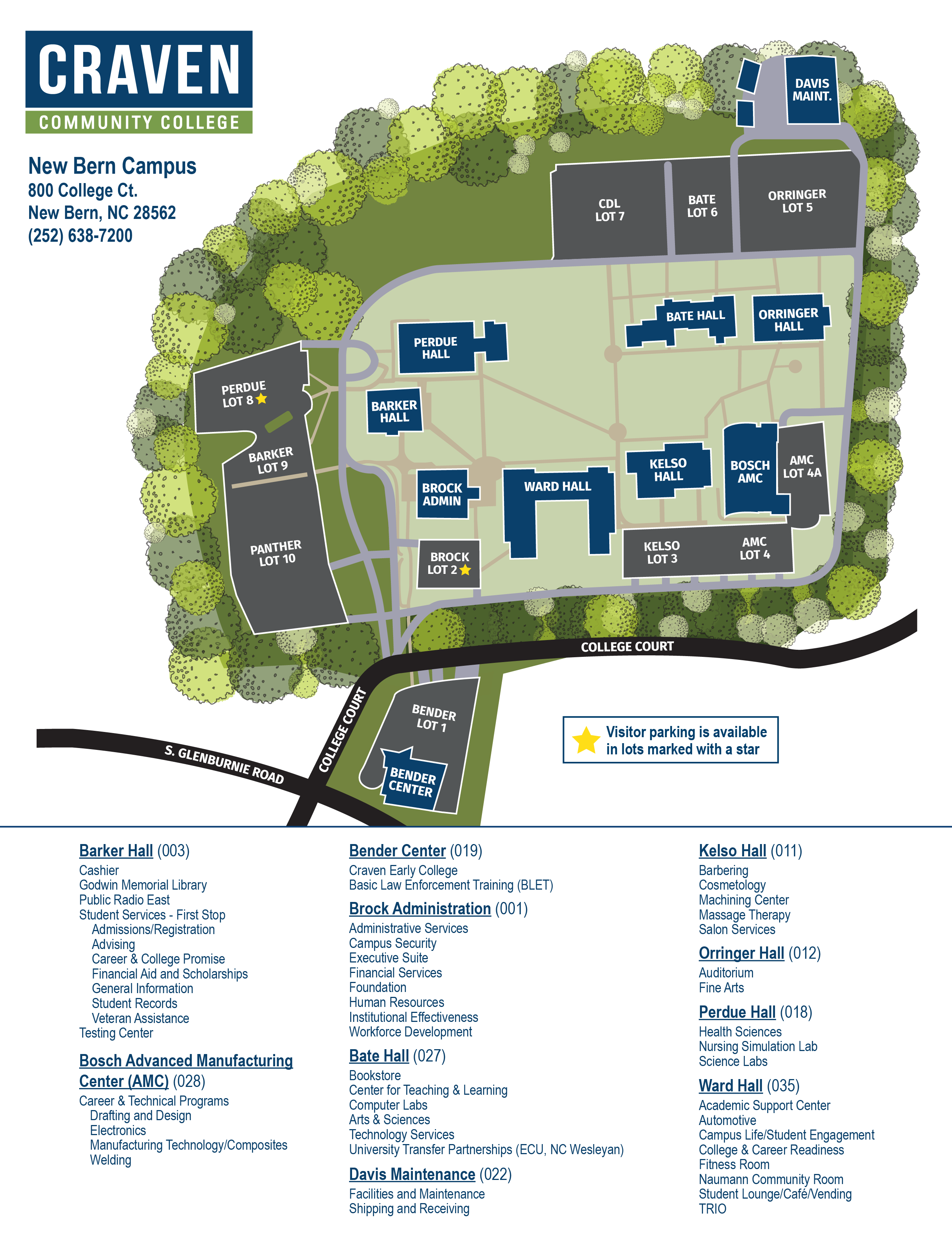 Craven Community College New Bern Campus Map